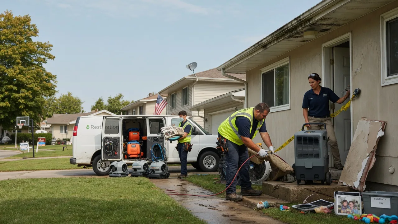 Water Damage Restoration in De Graff, OH near me